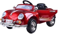 Stylish retro electric ride-on car with 2 motors 12 V and remote control – Lacquered
