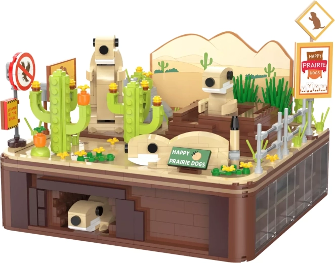 Detailed desert diorama