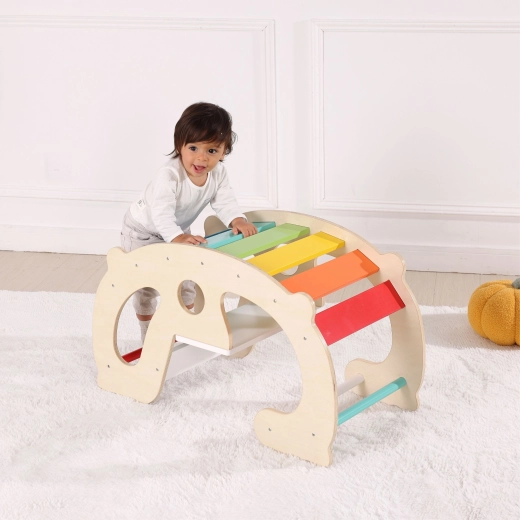 Rainbow rungs motivate movement