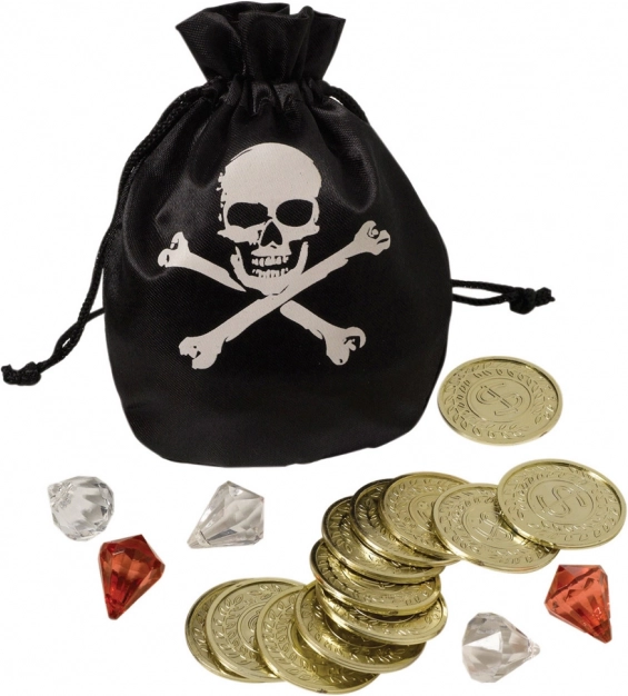 Pirate Pouch with Treasure