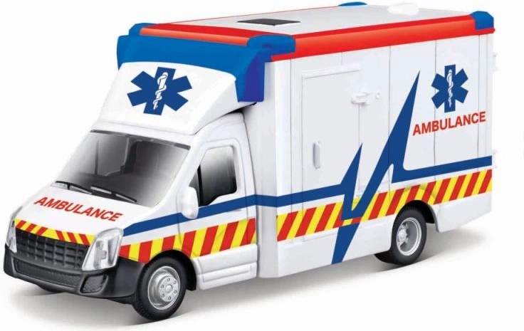 Ambulancia s nosidlami Bburago 1:43