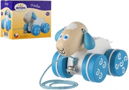 Wooden Pull Toy Sheep for Children