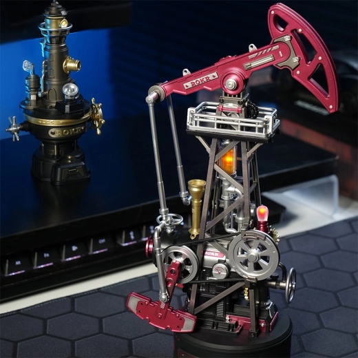 Metalen details en stabiele voet