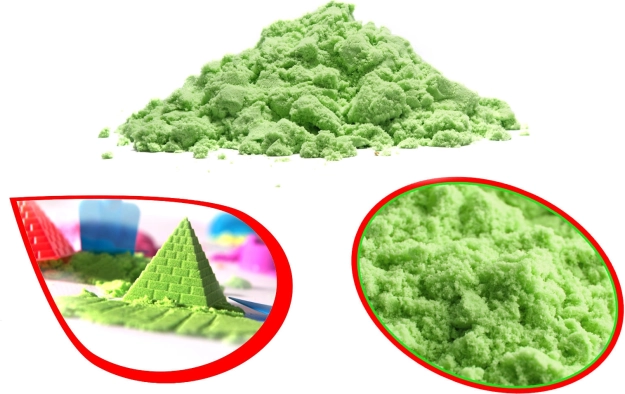 Magical kinetic sand for kids 1 kg – Green