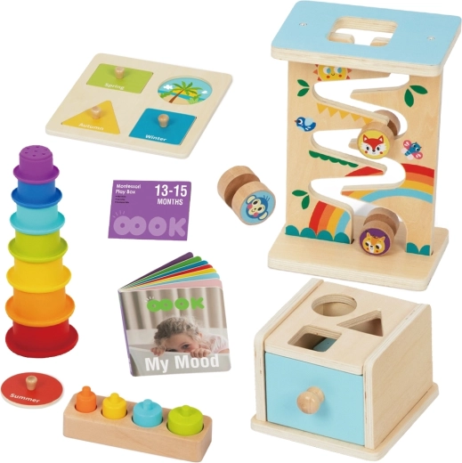 6 activiteiten in één Montessori set