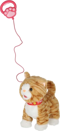 Walks and meows at the press of a button