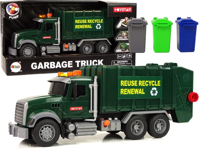 Toy Garbage Truck with Buckets with Sounds and Lights