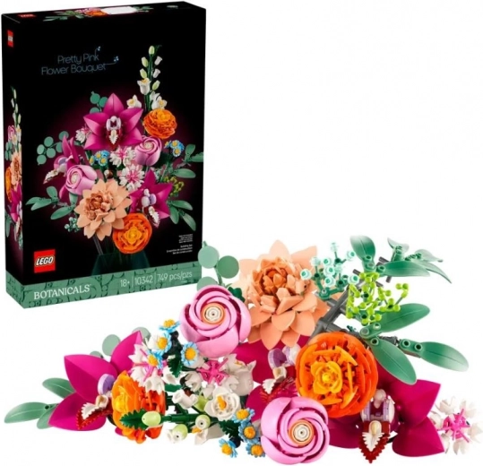 LEGO Botanicals rózsaszín csokor