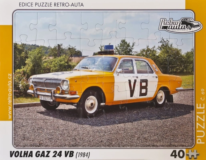 RETRO-CARS puzzle Volga GAZ 24 VB 40 pieces