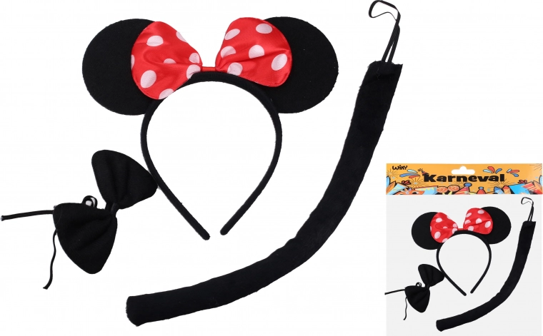 Set carnaval - muisje zwart