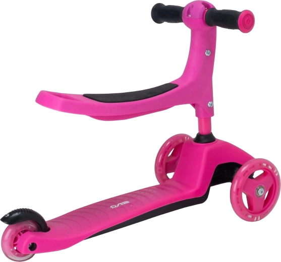 2-in-1: ride-on and three-wheel scooter