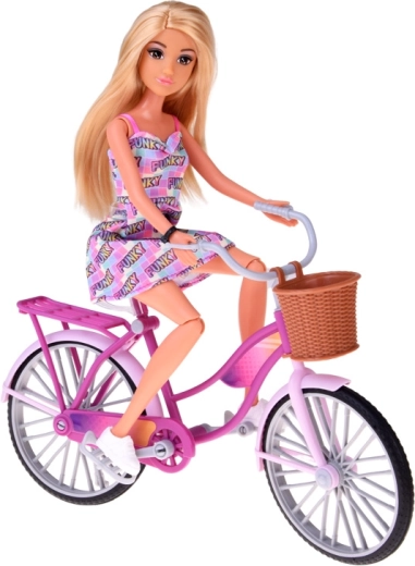 Štýlový bicykel s košíkom a nosičom