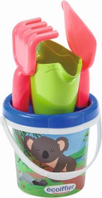 Bucket with koala and watering can – 12 cm sand set
