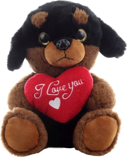 Romantični srček z vezenim napisom