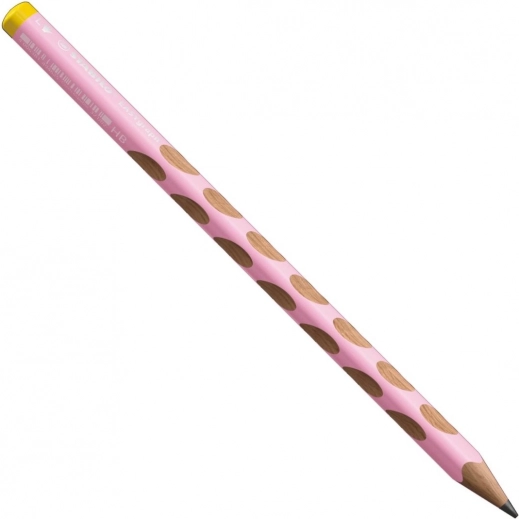 Ergonomic pencil for left-handers STABILO EASYgraph light pink