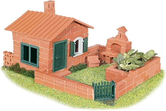 Model domku se zahrádkou