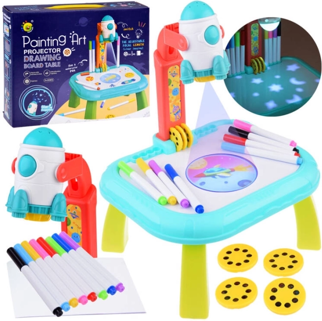 Children's Cosmos Projection Drawing Table with Adjustable Projector