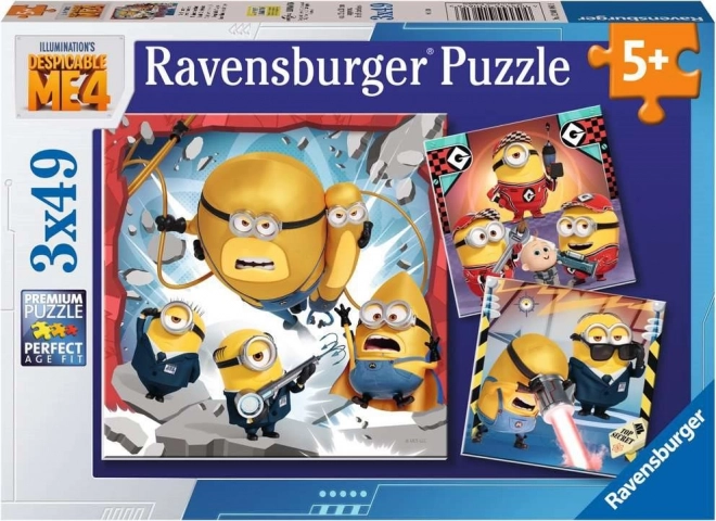 Ravensburger puzzle Despicable Me 4 – set of 3×49 pieces