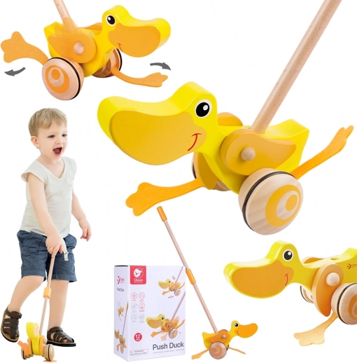 Wooden Duck on a Stick Classic World