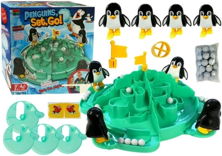 Penguin Glacier – family board game with snowballs