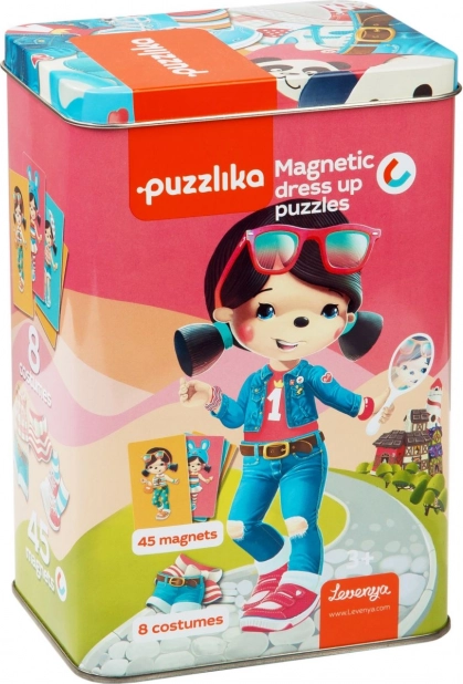 Magnetic Toy Puzzlika - Doll with Clothing