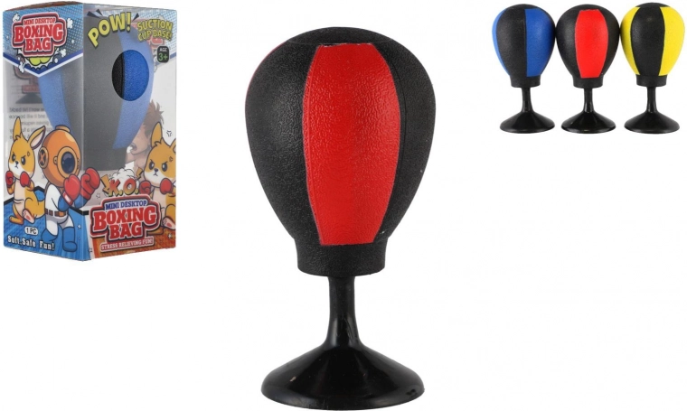 Mini desktop punching ball with suction cup, 14 cm, anti-stress toy