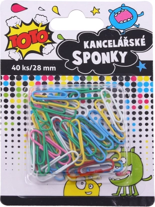 Colorful Office Clips 28 mm