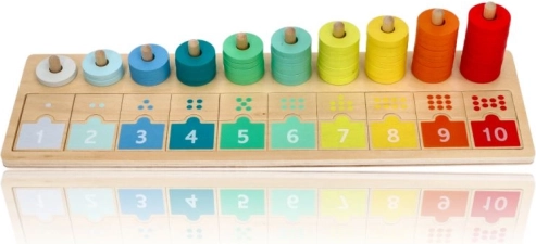 LELIN Wooden Counting and Matching Board 1–10