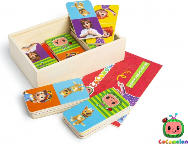 Wooden CoComelon Dominoes