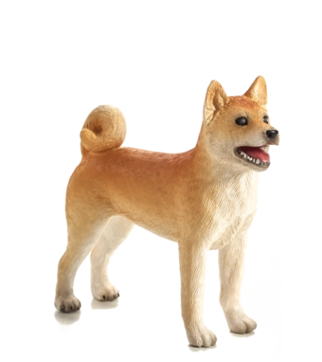 Figurine en plastique chien Shiba Inu MOJO