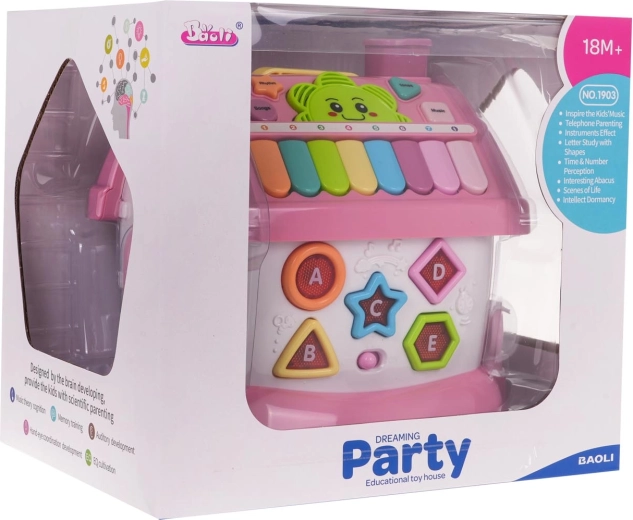 Interactive Educational Playhouse for Kids – Pink