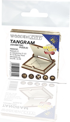 Casse-têtes 3D en bois – ensemble géométrique WOODEN CITY