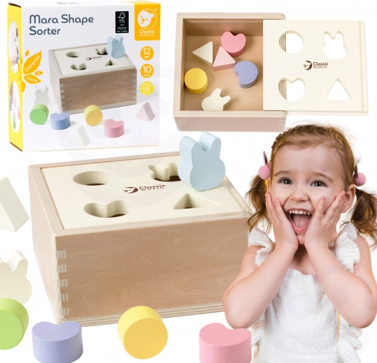 Wooden Shape Sorting for Children by Classic World