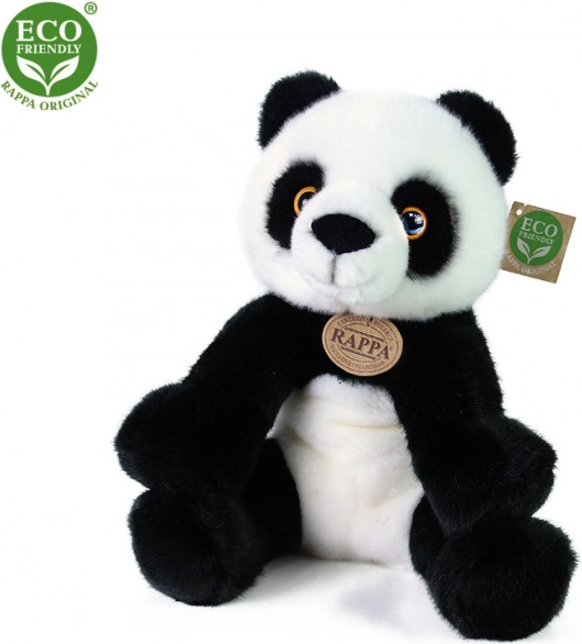 Sitting Plush Panda 27 cm eco‑friendly