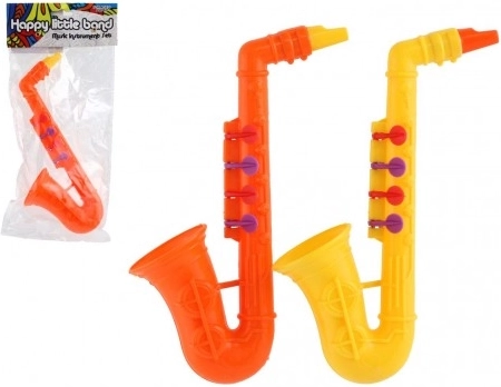 Børne-plastiksaxofon 24 cm – 2 farver