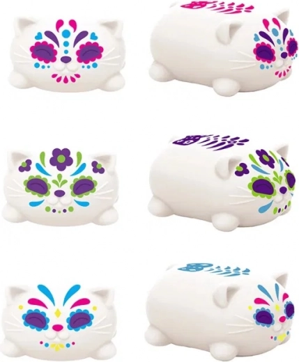 Schylling NeeDoh chat à presser Sugar Skull phosphorescent