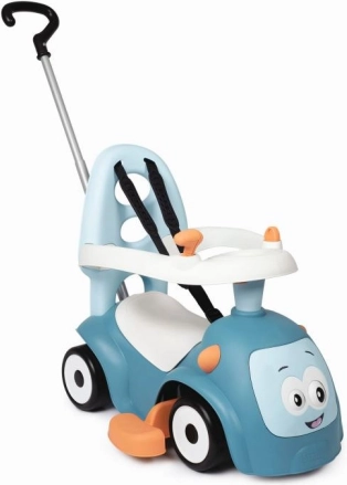 Ride-on with sounds and push bar Maestro 3-in-1 blue