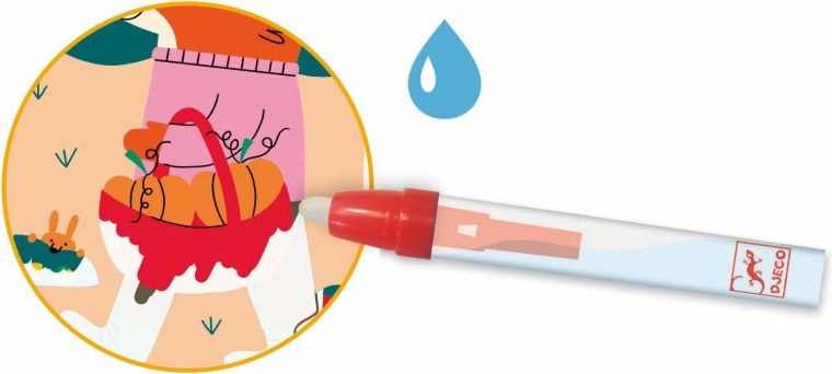 Dipingi solo con l’acqua – i colori appaiono come per magia