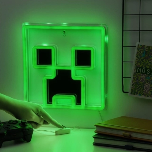 Minecraft neonsko svjetlo Creeper za zid