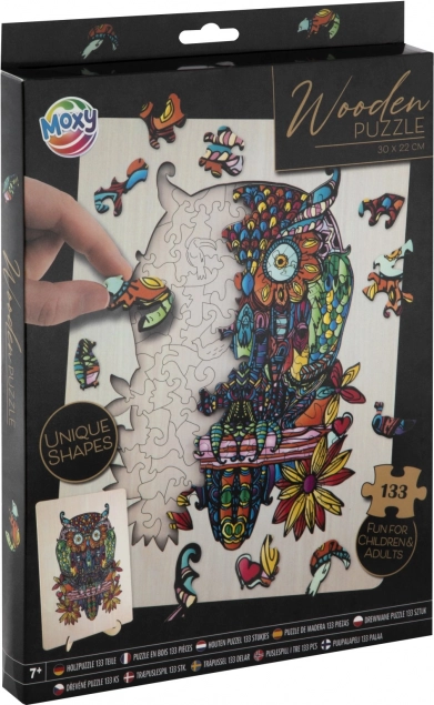 Outline Puzzle Owl