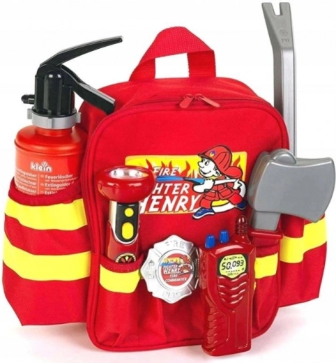 Sac à dos de sauvetage de pompier avec accessoires pour enfants