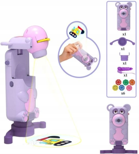 Projection nette et tête rotative