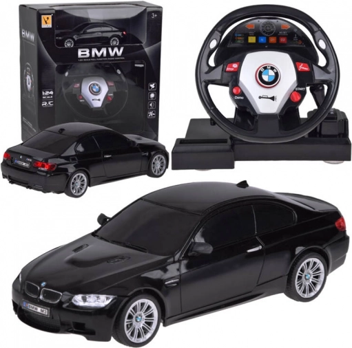 RC auto s volantom BMW M3 1:24 – zábavné diaľkovo ovládané športové auto pre deti