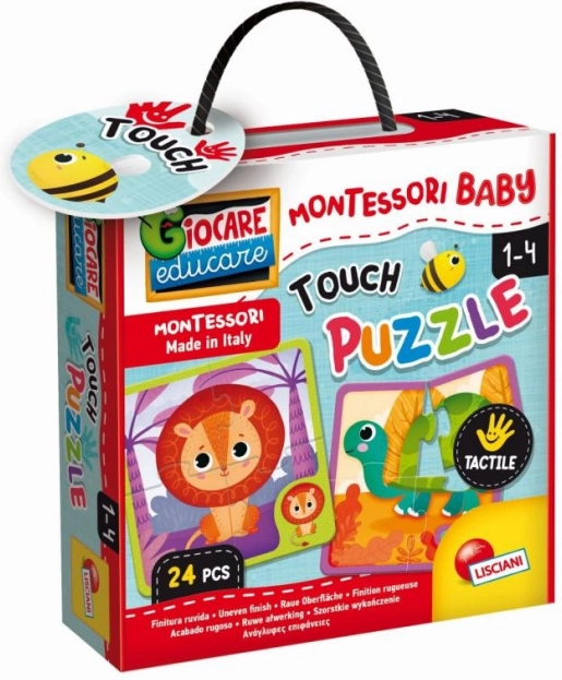 Montessori Dotykowa Gra Puzzle dla Dzieci