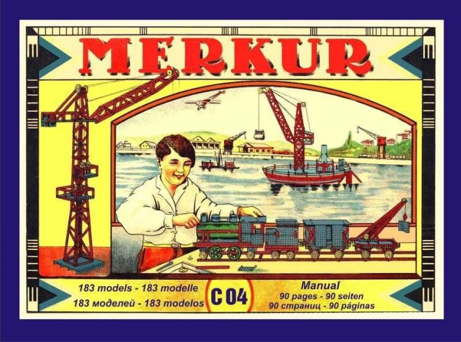 Kovinski konstrukcijski komplet MERKUR classic – 183 modelov