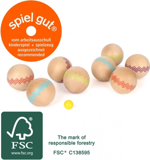 Wooden Petanque for Children and Adults