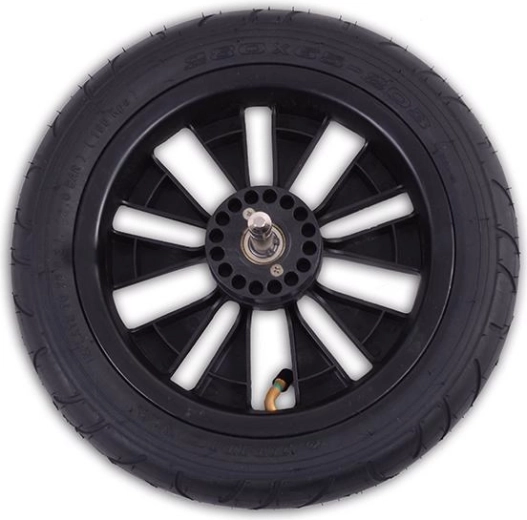 Excellent cushioning thanks to pneumatic tires