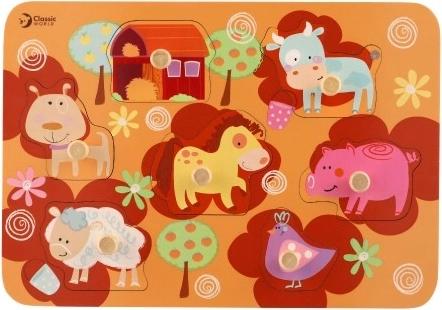 Wooden Farm Puzzle for Kids