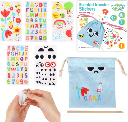 WOOPIE ART&FUN creative kit for decorating a name pouch