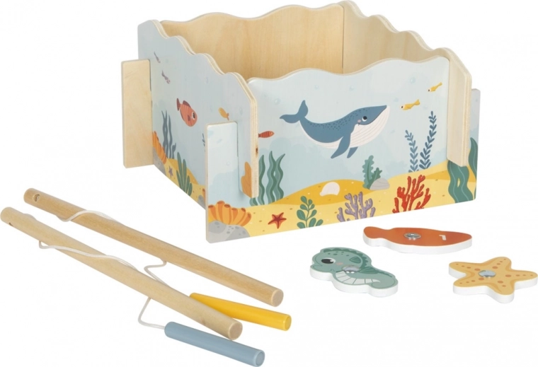 magnetická hra chytání rybiček small foot